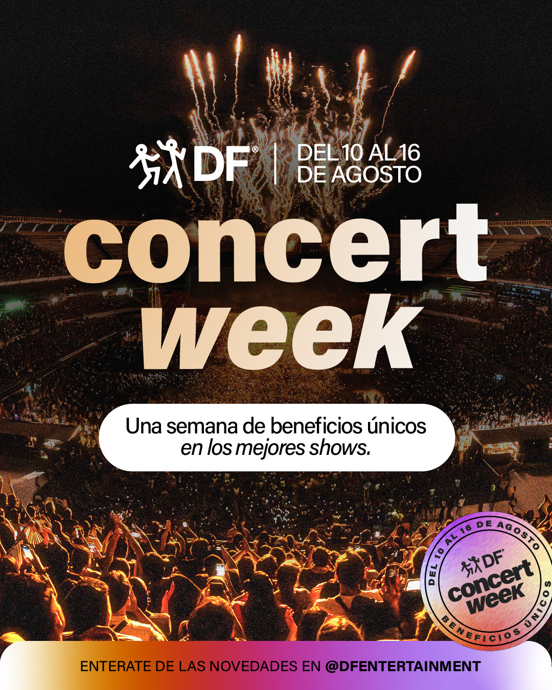 Vuelve Concert Week, una semana de beneficios exclusivos para los shows en agenda